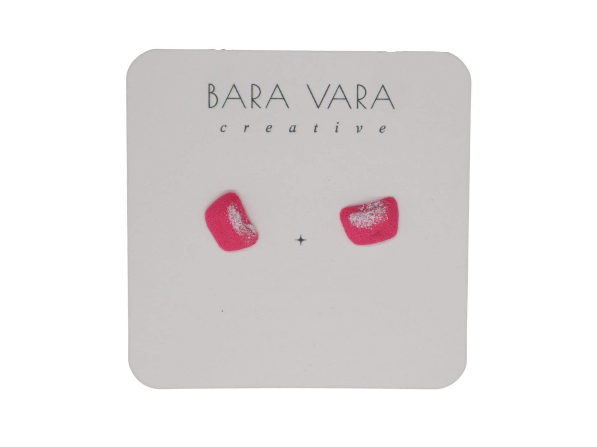 Bara Vara Creative Earrings - Pink Sloper - Happy Biner