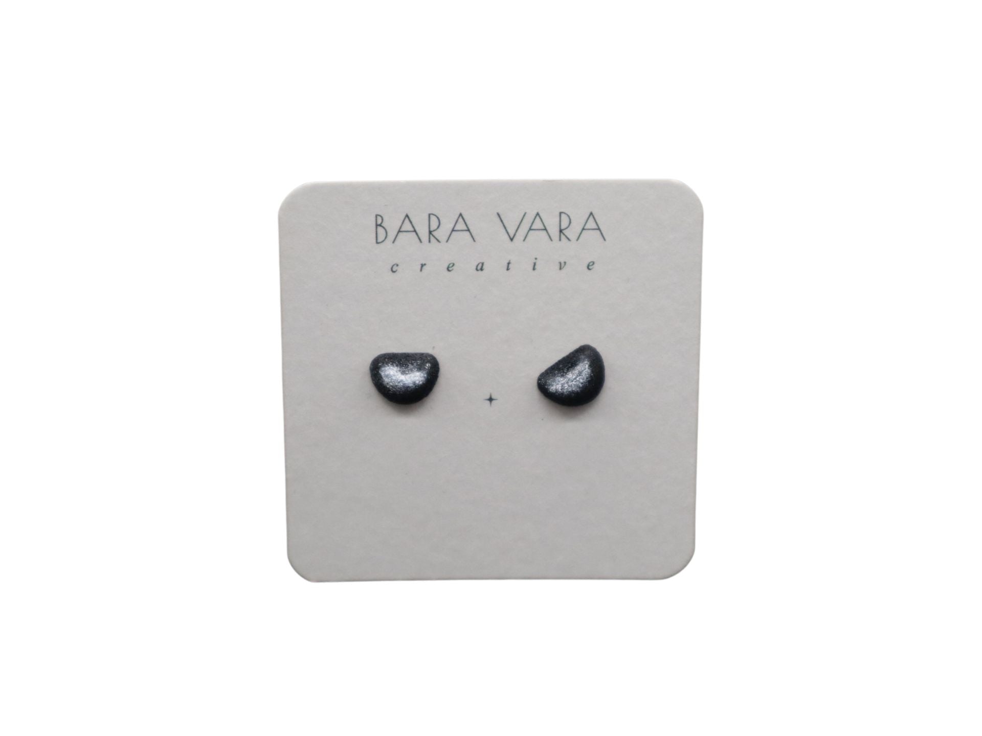Bara Vara Creative Earrings - Black Sloper - Happy Biner