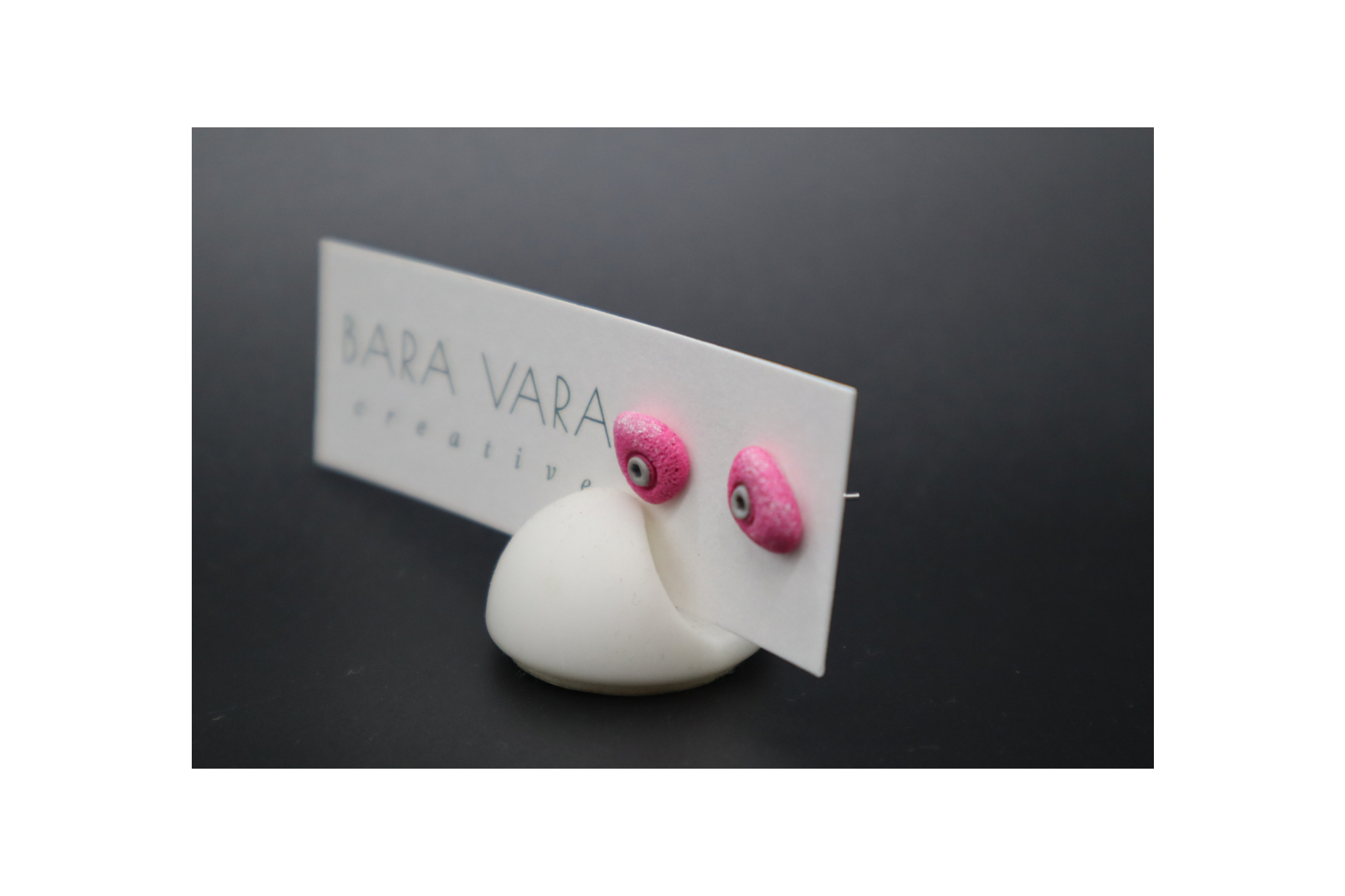 Bara Vara Creative Climbing Hold Earrings - Pink Crimp - Happy Biner